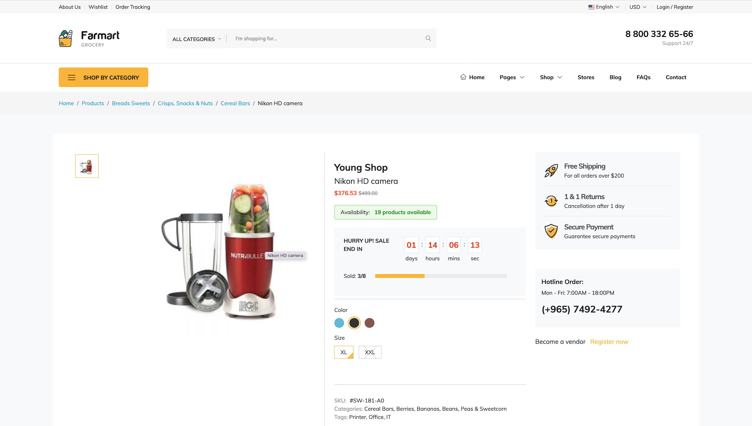 Farmart v1.21.5 Nulled – Single or Multivendor Laravel eCommerce System PHP Script shopping page